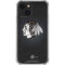 NHL Chicago Blackhawks Black Background iPhone 13 Clear Case