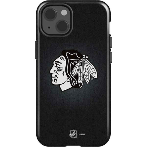 NHL Chicago Blackhawks Black Background iPhone 13 Impact Case