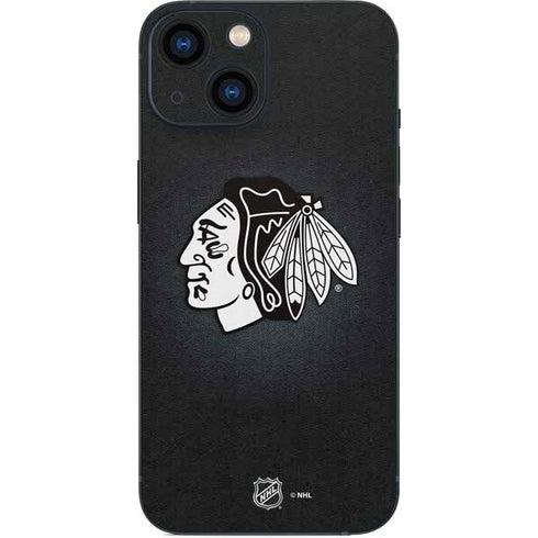 NHL Chicago Blackhawks Black Background iPhone 13 Mini Skin
