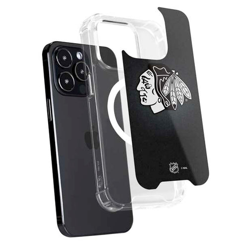 NHL Chicago Blackhawks Black Background iPhone 13 Pro Max MagSafe Case