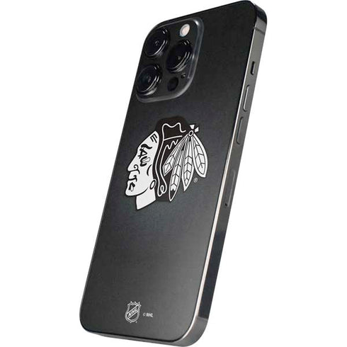 NHL Chicago Blackhawks Black Background iPhone 13 Pro Max Skin