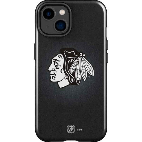 NHL Chicago Blackhawks Black Background iPhone 14 Plus Impact Case