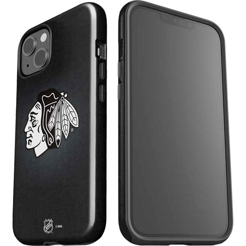 NHL Chicago Blackhawks Black Background iPhone 14 Plus Impact Case