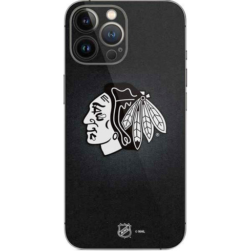 NHL Chicago Blackhawks Black Background iPhone 14 Pro Max Skin