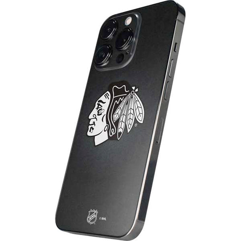 NHL Chicago Blackhawks Black Background iPhone 14 Pro Skin