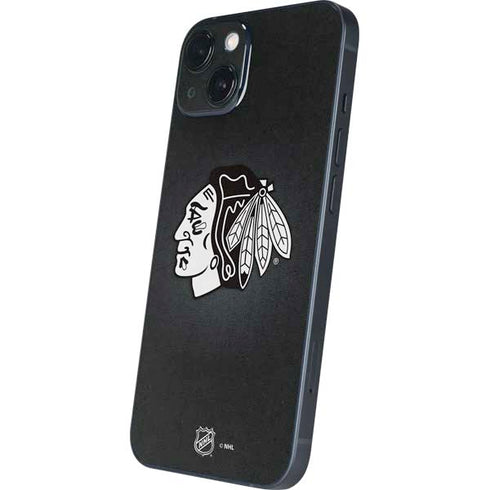 NHL Chicago Blackhawks Black Background iPhone 14 Skin