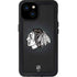 NHL Chicago Blackhawks Black Background iPhone 15 Plus Waterproof Case
