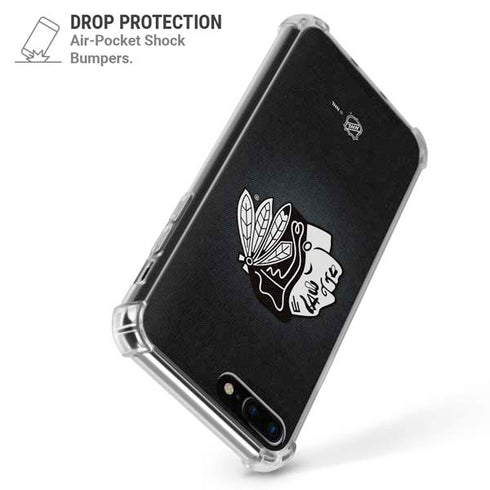 NHL Chicago Blackhawks Black Background iPhone 7/8 Plus Clear Case