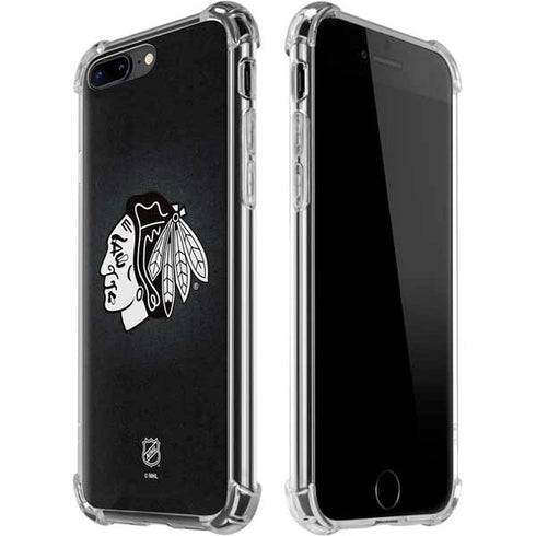 NHL Chicago Blackhawks Black Background iPhone 7/8 Plus Clear Case