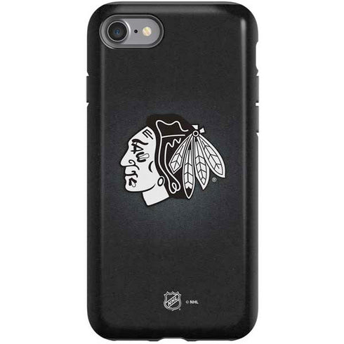 NHL Chicago Blackhawks Black Background iPhone SE (2nd & 3rd Gen) Pro Case