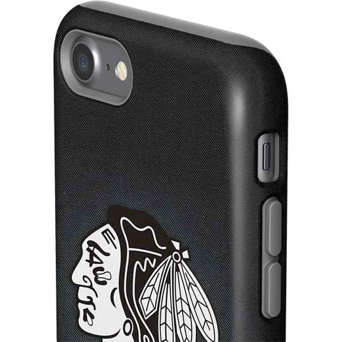 NHL Chicago Blackhawks Black Background iPhone SE (2nd & 3rd Gen) Pro Case
