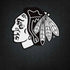 NHL Chicago Blackhawks Black Background iPhone X Skin