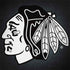 NHL Chicago Blackhawks Black Background Legion Y720 Skin