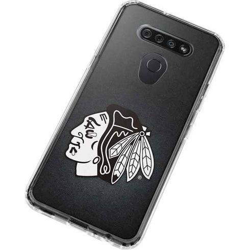 NHL Chicago Blackhawks Black Background LG K51/Q51 Clear Case