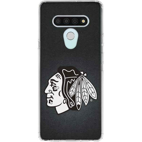 NHL Chicago Blackhawks Black Background LG Stylo 6 Clear Case