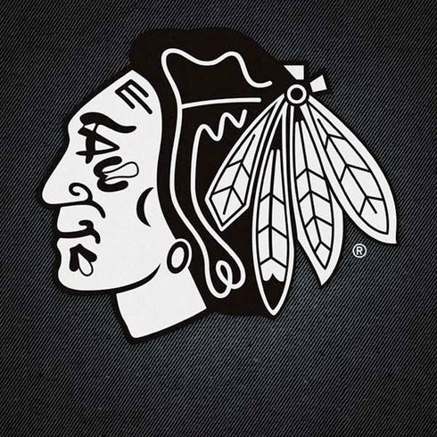 NHL Chicago Blackhawks Black Background Moto E5 Play Skin