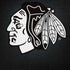 NHL Chicago Blackhawks Black Background Moto G6 Skin