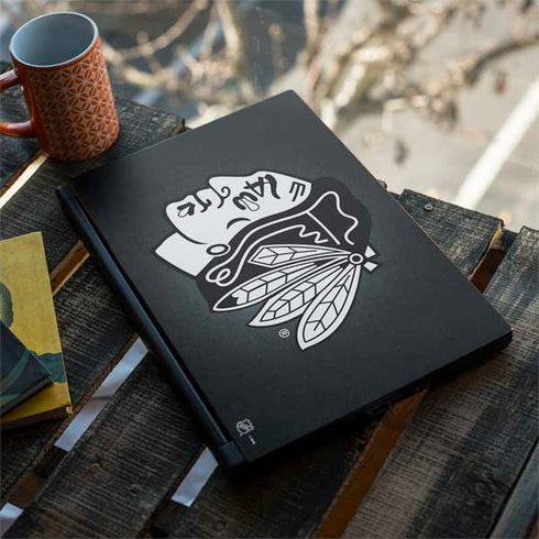 NHL Chicago Blackhawks Black Background MSI GS65 Stealth Laptop Skin