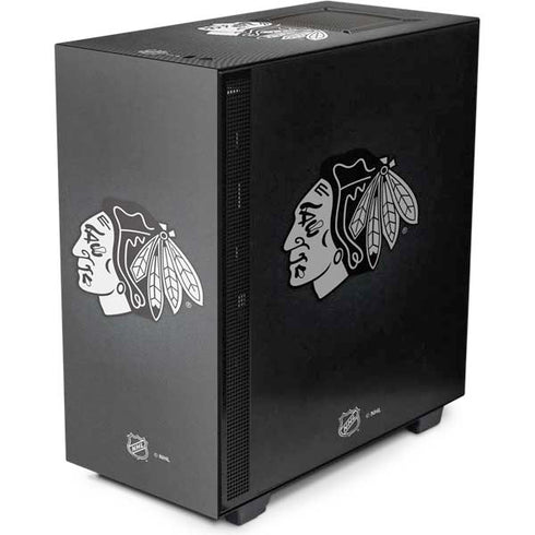 NHL Chicago Blackhawks Black Background NZXT H510 Compact ATX Mid-Tower Case Skin