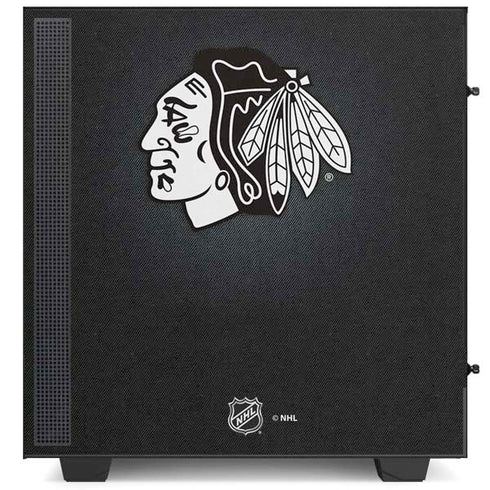 NHL Chicago Blackhawks Black Background NZXT H510 Compact ATX Mid-Tower Case Skin