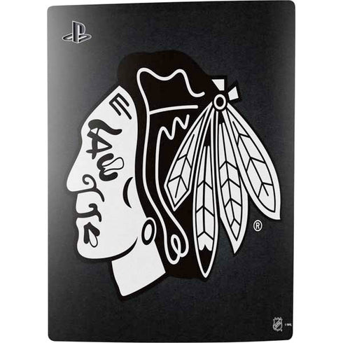 NHL Chicago Blackhawks Black Background PS5 Bundle Skin