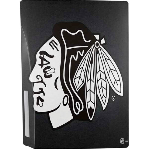 NHL Chicago Blackhawks Black Background PS5 Bundle Skin