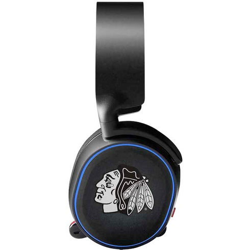 NHL Chicago Blackhawks Black Background SteelSeries Arctis 3 Skin