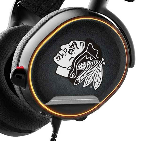 NHL Chicago Blackhawks Black Background SteelSeries Arctis 3 Skin