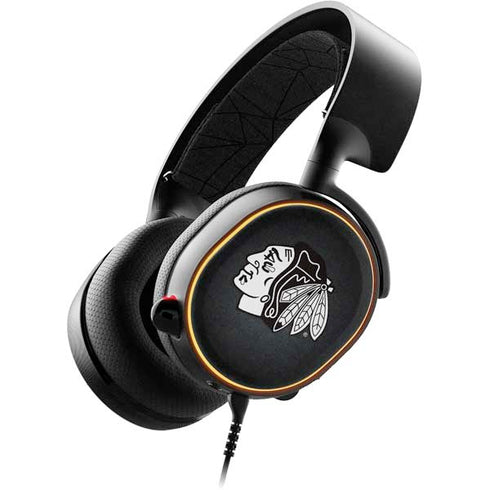 NHL Chicago Blackhawks Black Background SteelSeries Arctis 5 Skin