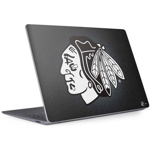 NHL Chicago Blackhawks Black Background Surface Laptop 3 13.5in Skin