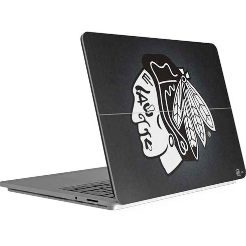 NHL Chicago Blackhawks Black Background Surface Laptop Studio Skin