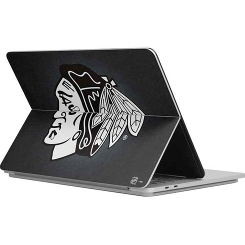 NHL Chicago Blackhawks Black Background Surface Laptop Studio Skin