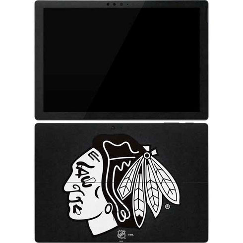 NHL Chicago Blackhawks Black Background Surface Pro 7 Skin