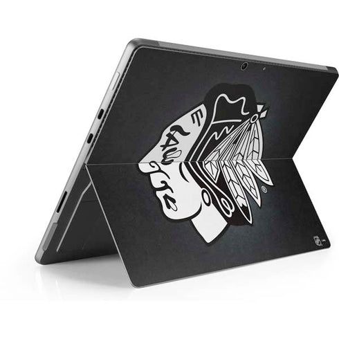 NHL Chicago Blackhawks Black Background Surface Pro 8 Skin