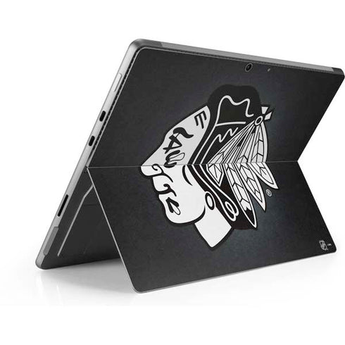 NHL Chicago Blackhawks Black Background Surface Pro 9 Skin