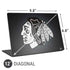 NHL Chicago Blackhawks Black Background Universal Laptop 12in (9.8 x 6.8in) Skin