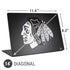 NHL Chicago Blackhawks Black Background Universal Laptop 14in (11.4 x 8.2in) Skin