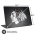 NHL Chicago Blackhawks Black Background Universal Laptop 15in (12.2 x 8.8in) Skin