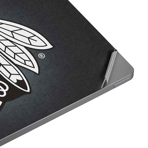 NHL Chicago Blackhawks Black Background Universal Laptop 16.6in (13.4 x 9.7in) Skin