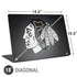 NHL Chicago Blackhawks Black Background Universal Laptop 18in (14.6 x 10.6in) Skin