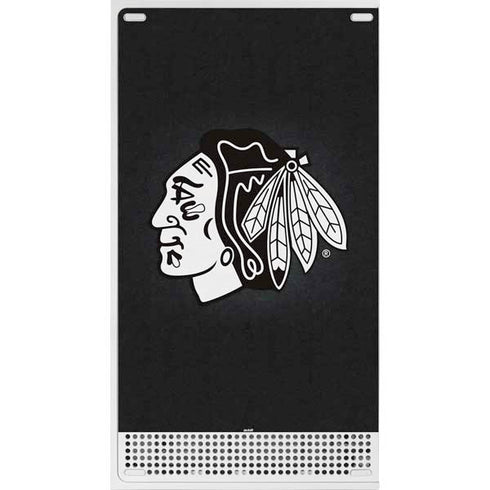 NHL Chicago Blackhawks Black Background Xbox Series S Bundle Skin