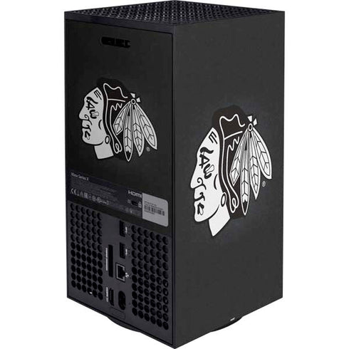 NHL Chicago Blackhawks Black Background Xbox Series X Bundle Skin