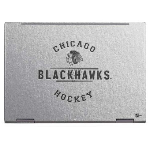 NHL Chicago Blackhawks Black Text HP Envy Skin