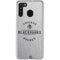 NHL Chicago Blackhawks Black Text Galaxy A21 Clear Case