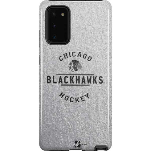 NHL Chicago Blackhawks Black Text Galaxy Note20 5G Pro Case