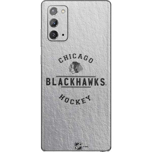 NHL Chicago Blackhawks Black Text Galaxy Note20 5G Skin