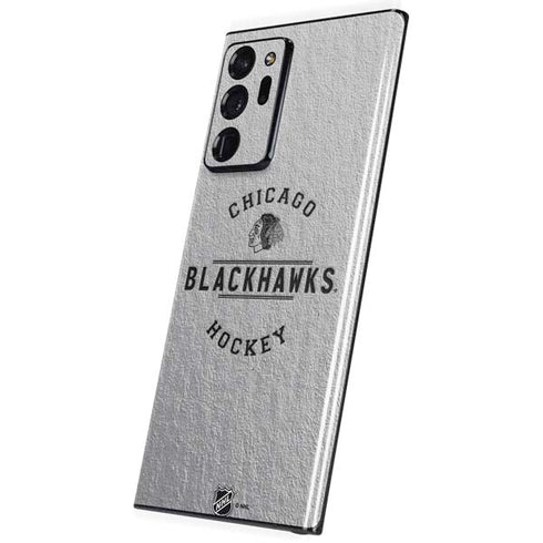 NHL Chicago Blackhawks Black Text Galaxy Note20 Ultra 5G Skin