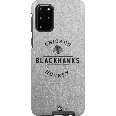 NHL Chicago Blackhawks Black Text Galaxy S20 Plus Pro Case