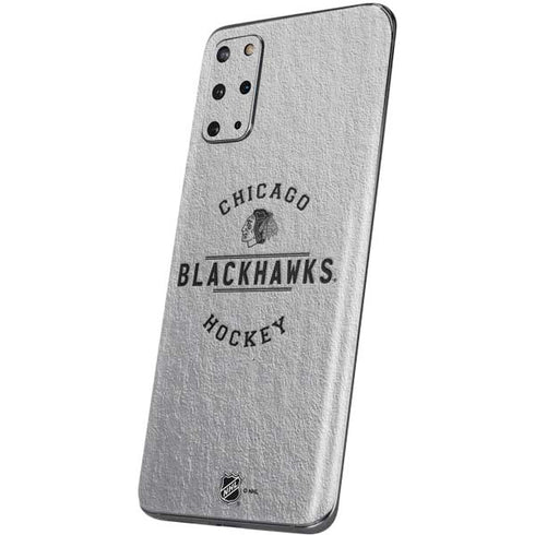 NHL Chicago Blackhawks Black Text Galaxy S20 Plus Skin