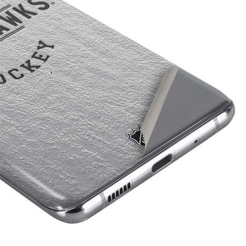 NHL Chicago Blackhawks Black Text Galaxy S20 Skin